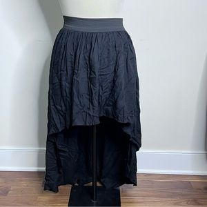 Black High Low Skirt